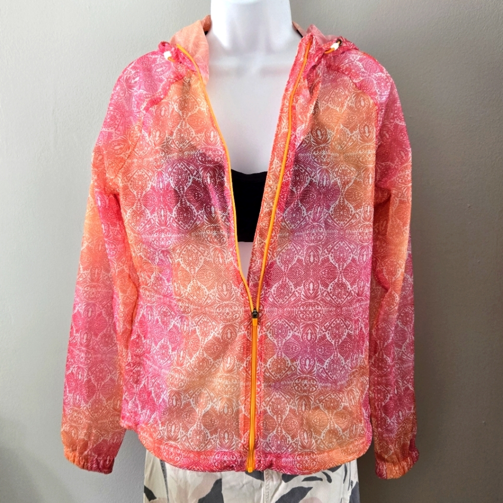ATHLETA Stylish Pink and Orange Women's Jacket